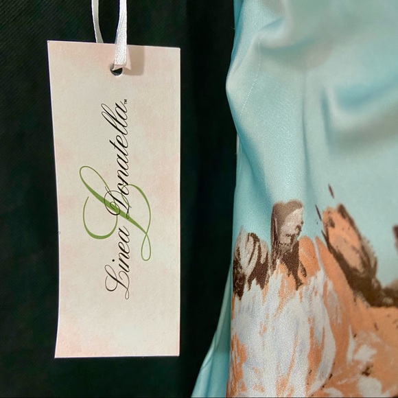 NEW with TAG Linea Donatella Satin and Lace Nightgown,Very Pretty, Sz M - Picture 6 of 13